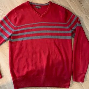 Denver Hayes Red Cotton Sweater